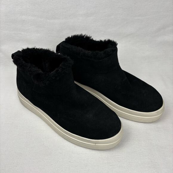 J/Slides Suede Nia women's pull on ankle boots black size 7 - Picture 7 of 9
